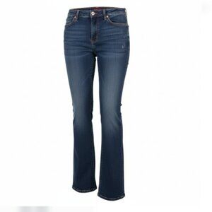 Jeanstar Women’s Jeans Size 16 Bootcut High Rise Dark Wash Shading Denim Pants